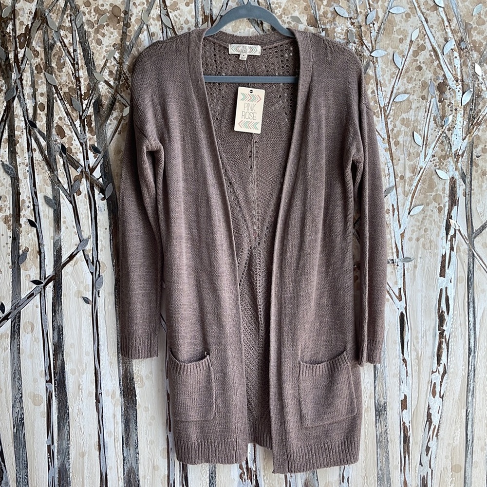 Women Long Cardigan Cozy knitted Coat M